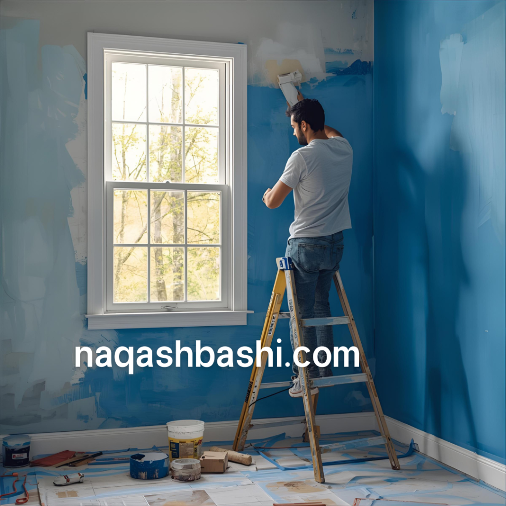 نقاش باشی رنگ آمیزی حرفه ای واحد های مسکونی در تهران الهيه